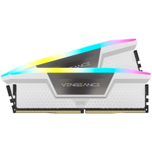 CORSAIR VENGEANCE RGB DDR5 32GB (2 x 16GB) DDR5 6000 CL36-44-44-96 1.40V Intel XMP & AMD EXPO - White