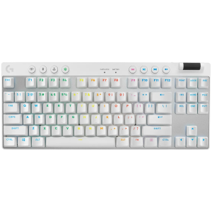 LOGITECH G PRO X TKL LIGHTSPEED Mechanical Gaming Keyboard - WHITE - US INT'L - TACTILE