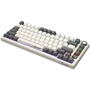 LORGAR KBP7075W, Wireless 75% Mechanical Gaming Keyboard Pro, Beige, EN layout