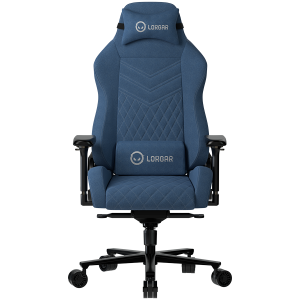 LORGAR Ace 422, Gaming chair, Anti-stain durable fabric, 1.8 mm metal frame, multiblock mechanism, 4D armrests, 5 Star aluminum base, Class-4 gas lift, 75mm PU casters, Blue