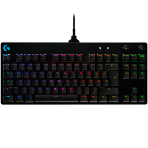 LOGITECH G PRO TKL Corded Mechanical Gaming Keyboard - BLACK - US INT'L - USB - CLICKY