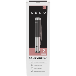AENO Sous Vide SV1: 1200W, 4 Automatic programs, Temperature adjustment, Timer, Touch screen, LCD-display, IPX7 Water Proof