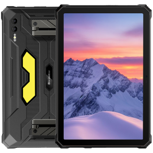 Blackview Active 10 Pro Rugged Tab 12GB/512GB, 10.95-inch FHD+1920x1200 IPS 90Hz Corning Glass 3, MT6878 Octa-core, 50MP Front/108MP-20MP Rear Camera infrared night vision, 30000mAh, 55W FC, Android 14, NFC, Fingerprint, MIL-STD-810H, Black