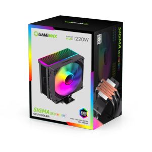 Gamemax охладител CPU Cooler Sigma 550 Infinity Black - Addressable RGB