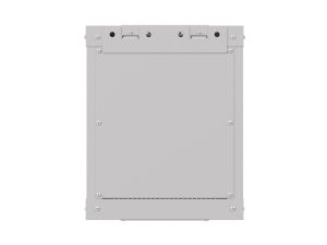 Комуникационен шкаф Lanberg rack cabinet 10" wall-mount 6U/300x300 (flat pack) with glass door grey