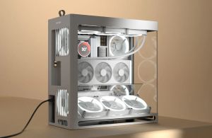 HAVN кутия Case E-ATX - HS 420 VGPU Edition White - PCIe Gen 5 riser included