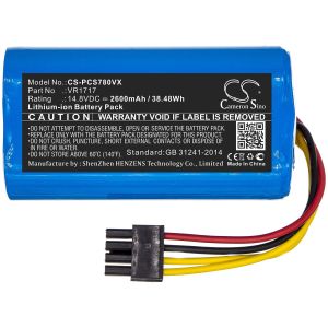 Camera Battery for Vacuum cleaner  Proscenic Cocoa Smart 780T, Summer P1s  LiIon 14,8V 2600mAh CAMERON SINO