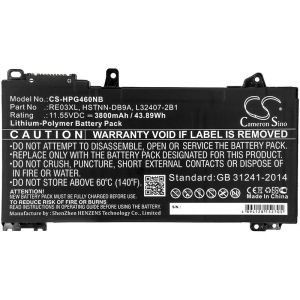 Laptop Battery for HP PROBOOK 430 G6-5PP35EA, PROBOOK 440 G6-5PQ07EA HSTNN-0B1C LipO 11.55V 3800mAh CAMERON SINO