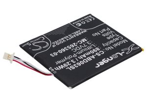 Kindle Battery  AMAZON Kindle 7, Kindle 8 58-000083  3,7V  890mAh LiPo CAMERON SINO