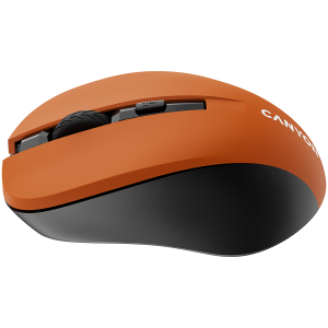 CANYON MW-1, 2.4GHz wireless optical mouse with 4 buttons, DPI 800/1200/1600, Orange, 103.5*69.5*35mm, 0.06kg