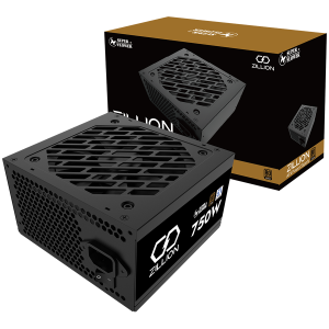 Super Flower Zillion DB Bronze 750W ATX 3.1 80 Plus Bronze, Flat Black Cables, 120mm Fan, 3 Year Warranty