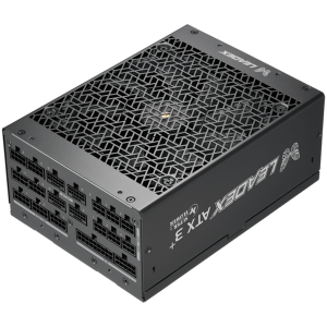 Super Flower Leadex Titanium 2800W ATX 3.1 80 Plus Titanium, 4x16P Cables, Fully Modular, Flat Black Cables, 140mm Dual Bearing Fan, 10 Year Warranty
