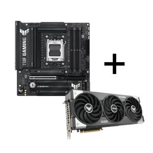 Дънна платка Asus TUF Gaming B850M Plus Wi-Fi + Asus TUF Gaming GeForce RTX 5070 12GB GDDR7 OC