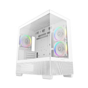 DeepCool Case ATX - CG380 3F WH - 3 ARGB Fans, USB-C