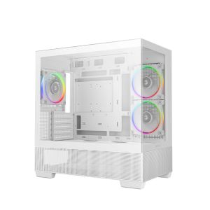 DeepCool Case ATX - CG380 3F WH - 3 ARGB Fans, USB-C