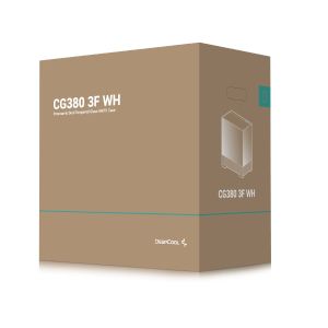 DeepCool Case ATX - CG380 3F WH - 3 ARGB Fans, USB-C