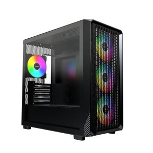 Montech кутия Case mATX - X5M (B) - 4 x 120 mm A-RGB, USB-C