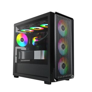 Montech кутия Case mATX - X5M (B) - 4 x 120 mm A-RGB, USB-C