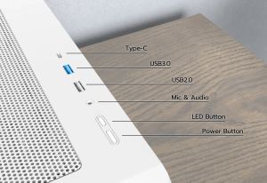 Montech кутия Case mATX - X5M (B) - 4 x 120 mm A-RGB, USB-C