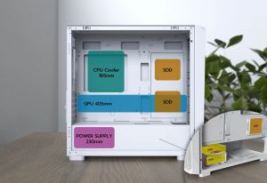 Montech кутия Case mATX - X5M (B) - 4 x 120 mm A-RGB, USB-C