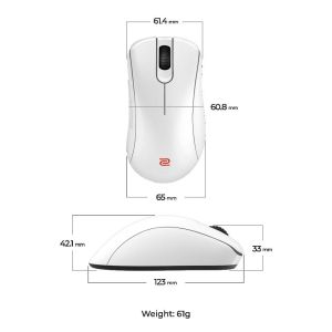 ZOWIE EC2-DW 4K gaming mouse, Glossy white