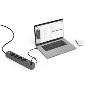 Power Strip, 4-Way, USB-C/A 65 W, PD, HAMA-223189