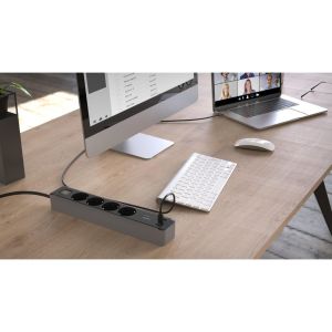 Power Strip, 4-Way, USB-C/A 65 W, PD, HAMA-223189