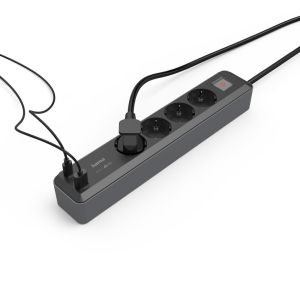 Power Strip, 4-Way, USB-C/A 65 W, PD, HAMA-223189