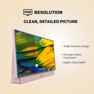 METZ Portable TV  24MPE7300Z 24" LED FHD(1920x1080) GoogleTV, HDR10, pink