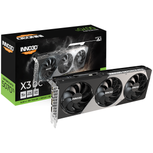 INNO3D NVIDIA RTX 5070 Ti X3 16GB GDDR7 256 bit, 2452MHz / 28Gbps, 3x DP, 1x HDMI, 3 fan 2 slots