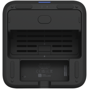 Ubiquiti UniFi UNAS-2-B-EU Network Attached Storage with (2) 3.5inch HDD bays, 2.5 GbE networking, USB-C connectivity, and an included PoE++ adapter, all in a compact footprint, black