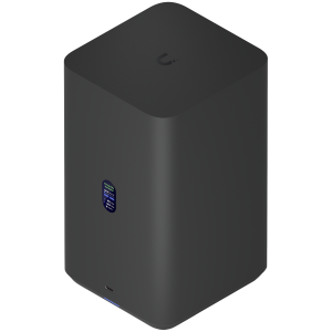 Ubiquiti UniFi UNAS-2-B-EU Network Attached Storage with (2) 3.5inch HDD bays, 2.5 GbE networking, USB-C connectivity, and an included PoE++ adapter, all in a compact footprint, black