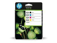 HP 924 CMYK Original Ink Cartridge 4-Pack