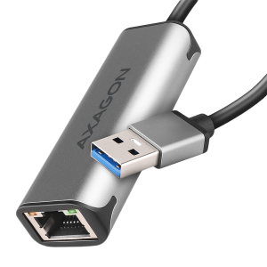 Axagon ADE-25R SUPERSPEED USB-A 2.5 GIGABIT ETHERNET Compact aluminum USB-A 3.2 Gen 1 2.5 Gigabit Ethernet 10/100/1000/2500 Mbit adapter with automatic installation.