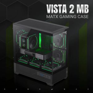 Gamemax кутия Case EATX - Vista 2 MB - 3 x 120 mm Addressable RGB