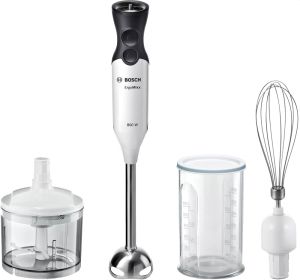 Blender Bosch MS6CA4150, Blender, ErgoMixx, 800 W, Included transparent jug, chopper and stirrer, White, anthracite