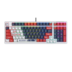 А4tech Геймърска механична  клавиатура Bloody Sports Navy S98 BLMS RGB Backlit red switch , USB