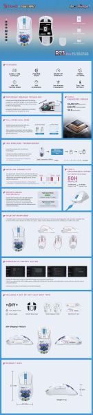 A4tech Bloody R73 Pro Nyx Mirage Геймърска безжична оптична мишка