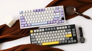Ajazz Wireless Gaming Mechanical Keyboard AK820 PRO - Flying Fish [Linear] (English US), Purple
