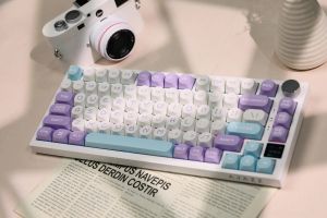 Ajazz Wireless Gaming Mechanical Keyboard AK820 PRO - Flying Fish [Linear] (English US), Purple