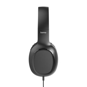 Hama "Fun C" Headph., On-Ear, Microphone, Cable Guide on One Side, USB-C, black