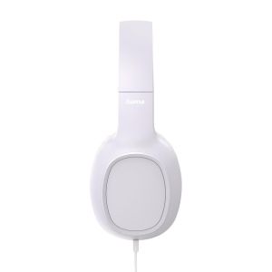 Hama "Fun C" Headph., On-Ear, Microphone, Cable Guide on One Side, USB-C, white