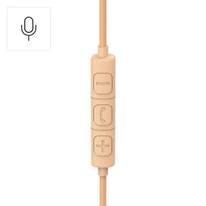 Hama "Fun C" Headph., On-Ear, Microphone, Cable Guide on One Side, USB-C, Orange