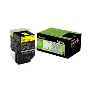 Консуматив Lexmark 70C20Y0 CS/CX310, 410, 510 Yellow Return Programme 1K Toner Cartridge