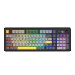Ajazz Wireless Gaming Mechanical Keyboard AK980 V2 - Gift Switch [Linear] (English US), Black, Gray