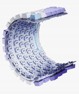 Ajazz Gaming Mechanical Keyboard AK820 - Red Switches [Linear] (English US), Black, White Backlight