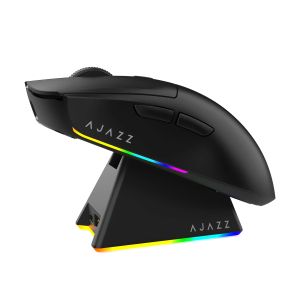 Ajazz AJ139 V2 MC - Wireless Gaming Mouse - 1K, Magnetic Charging Dock, Black