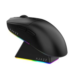 Ajazz AJ139 V2 MC - Wireless Gaming Mouse - 1K, Magnetic Charging Dock, Black