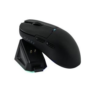 Ajazz AJ159P MC - Wireless Gaming Mouse - 1K, Magnetic Charging Dock, Black