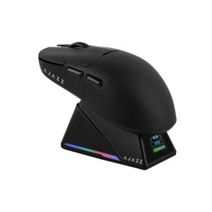 Ajazz AJ159 APEX - Wireless Gaming Mouse - 8K, Magnetic Charging Dock, Black